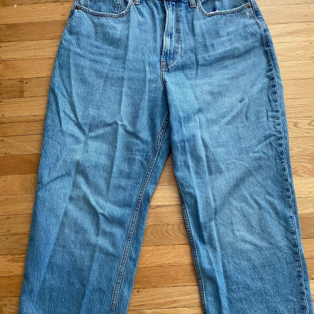 Abercrombie Curve Love High Rise Loose Jeans